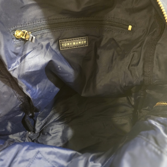 Tory Burch Midnight Blue Bag with Gold Details - Picture 4 of 7